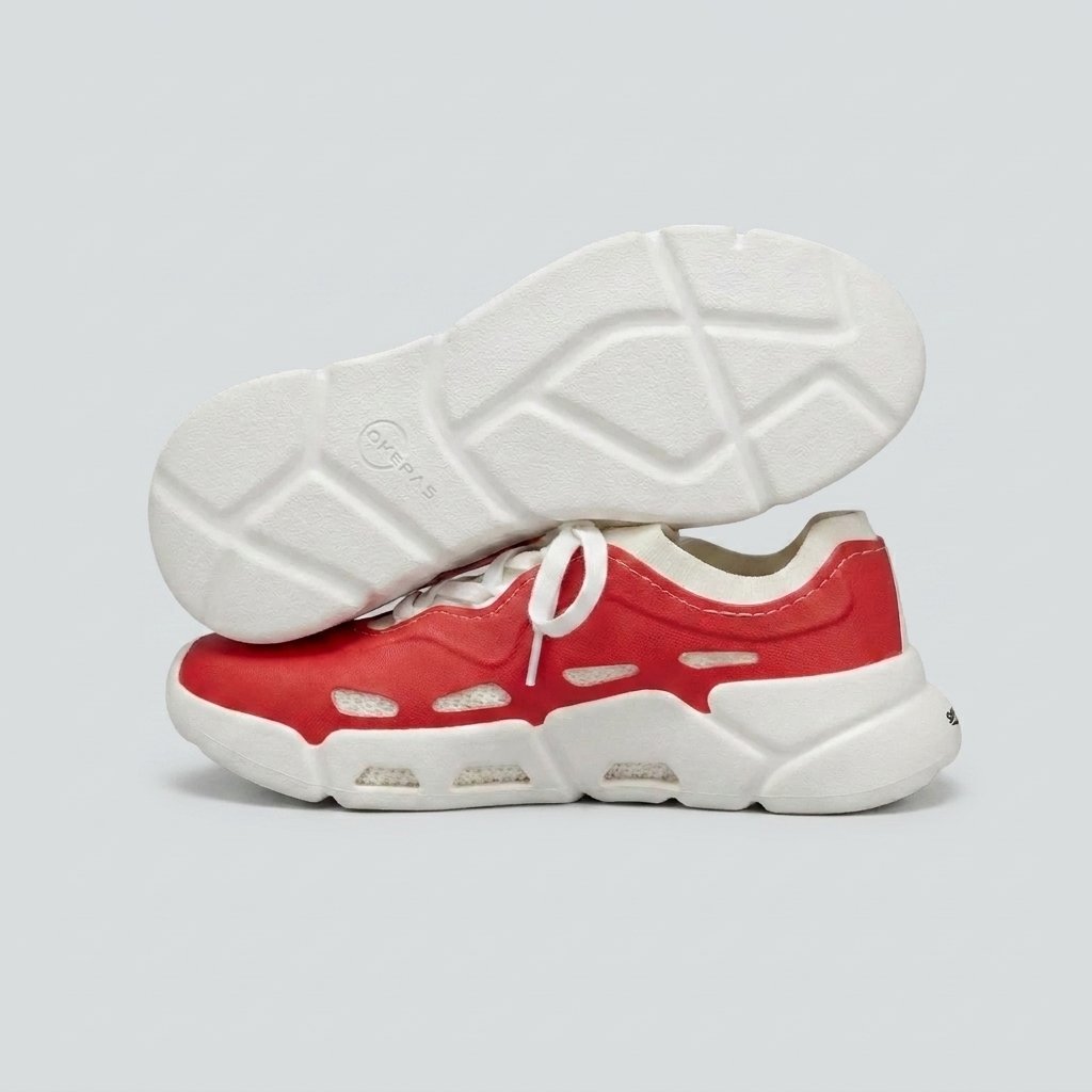 The Flex Sneaker - Red-Digi | Surefoot