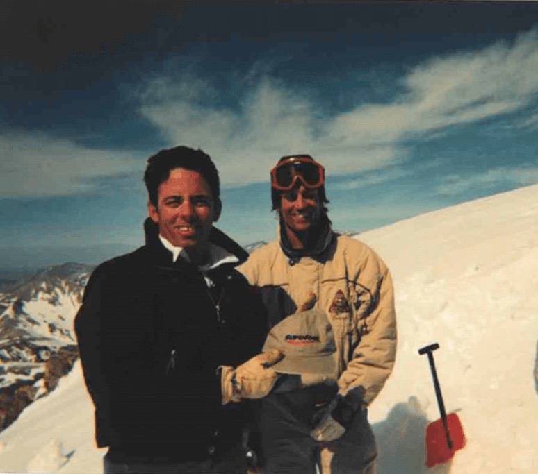 Bob and Russ Shay on the mountain