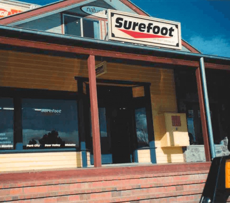 Original Surefoot storefront in Park City